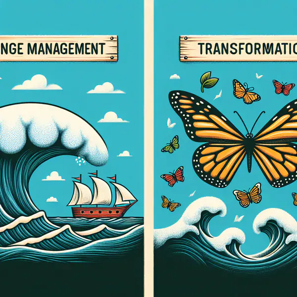 Was ist der Unterschied zwischen Change Management und Transformation?